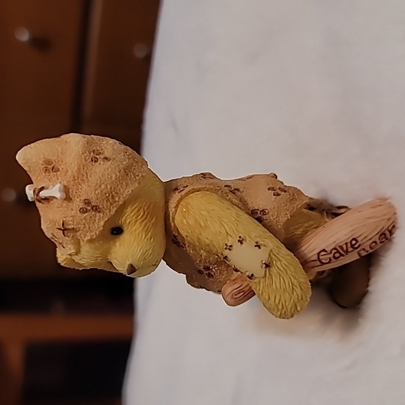 CHERISHED TEDDIES - HUNTER "Me Cavebear, You Friend" 1998 ENESCO Bear Figurine - Picture 4 of 5